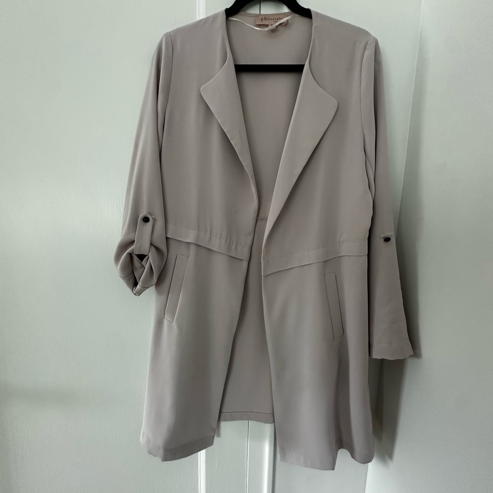 Philosophy Women's Lilac Flowy Coat